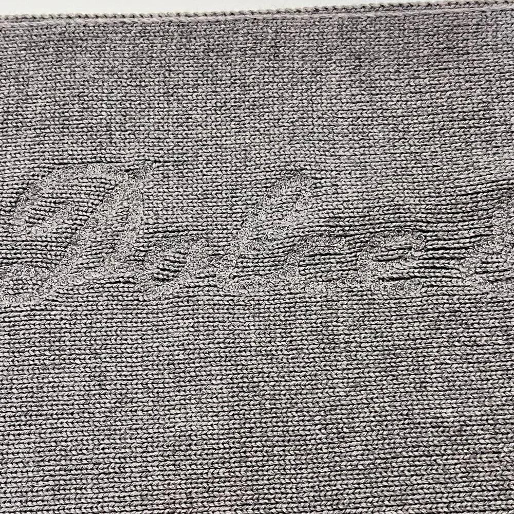 Dolce & Gabbana Gray Knit Scarf Unisex